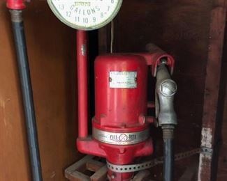 Antique gas pump