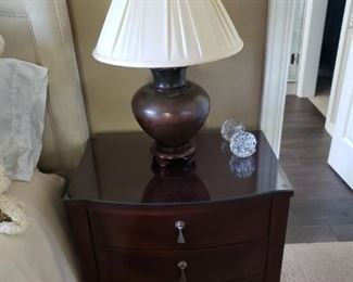 Bedside Cabinets. Lamp. 