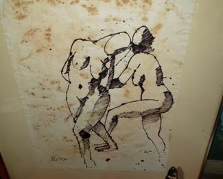 Original Ink Drawing signed