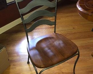 Gorgeous Ethan Allen metal back chairs