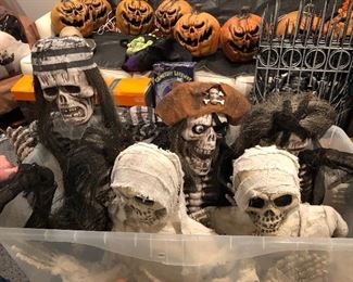 Martha Stewart Halloween skeletons, jack-o-lanters