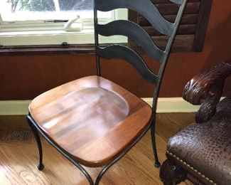 Ethan Allen metal side chairs