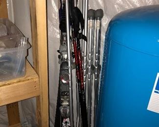 Cross Country skiis; crutches