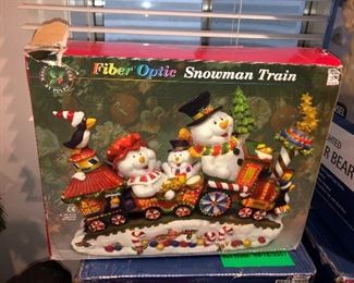 Fiber Optic Snowman train