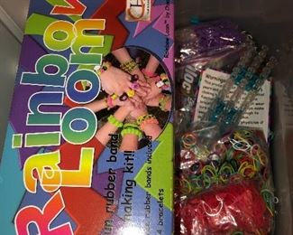 Rainbow Loom kit and lots of bands