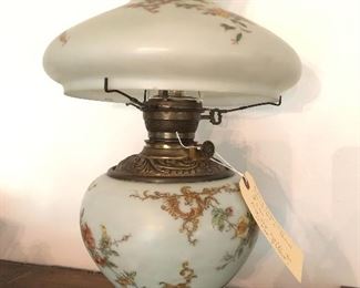 Early American converted oil lamp.