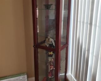 Lighted curio cabinet