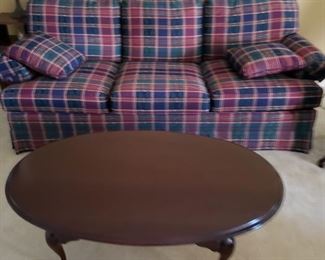 Queen Anne style coffee table and 2 end tables