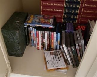 Many DVD, CDs and videos
