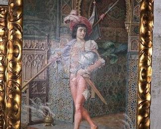  PAIR OF FRAMED VENETIAN CAVALIERS, Italian School, Late 19th Century, Both unsigned, Both oil on canvas