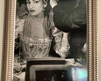 FRAMED BLACK AND WHITE PHOTOGRAPH, of Maria Callas in La Scala de Milan, 1958, by WILLY RIZZO, Signed Edition 5/20 SW34097 WR