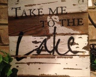 "Take me to the lake" for the Divide & Conquer moving sale.
