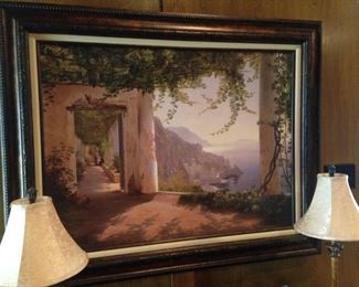 One of many framed pictures