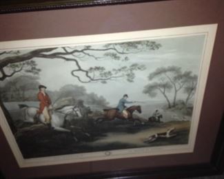Classic hunt scene art