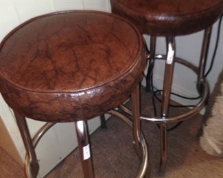 Two of three matching bar stools