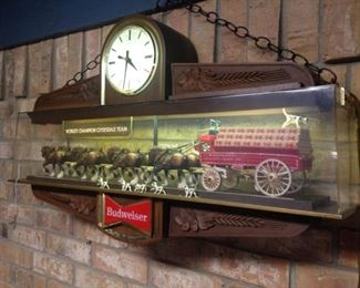 Budweiser lighted display clock