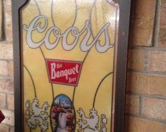 "The Banquet Beer" - Coors advertising sign