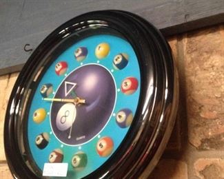 Pool ball clock