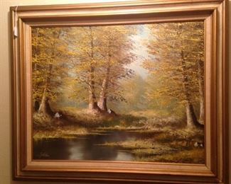 Wooden scene