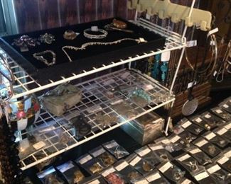 Some of the many pieces of costume jewelry