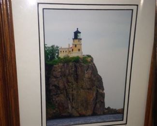 Small framed art - "Split Rock Lighthouse" by Lin Colbert