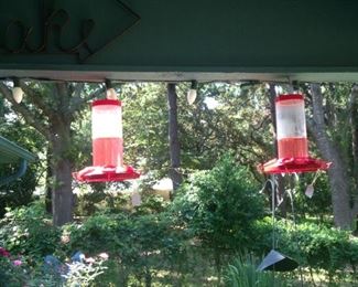 Hummingbird feeders