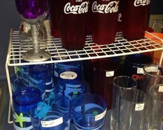 Colorful glassware