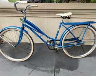 Pee Wee Herman rides again!                                               Check out this vintage women's bike, from Sears!