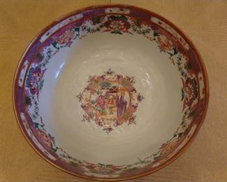 Interior shot of the 12" Asian porcelain bowl.