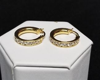 14K Gold Hoops