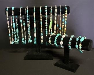 Necklaces and Bracelets Seafoam Green