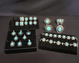 Western Style Turquoise Colored Jewelry