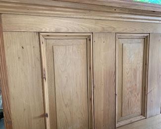 Queen headboard pine.