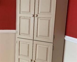Painted corner cupboard