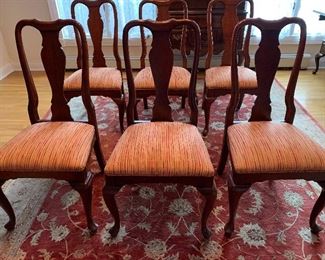Ethan Allen Georgian Court Dining Room Chairs six