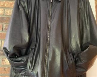 Leather coat 2XXL
