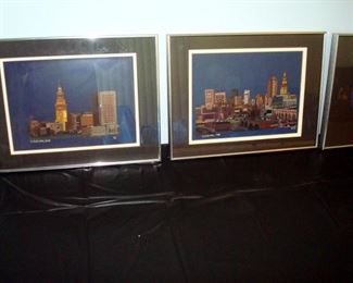 Needlepoint scenes of Cleveland by G.S.