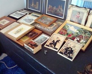 Some of the framed pictures, prints & paintings.
