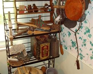 Baker's rack and some of the many primitives.