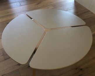 Roche Bobois
FLYING FLOWER TABLE
ROCHE BOBOIS
The floral universe and Zen has inspired Sacha Lakic to create this range of tables.
Roche Bobois Collection 2014. Base in solid stained or oiled oak (many stains available), tri-part top in lacquered MDF with high resilience varnish (many colors available).
Dimensions: H. 33 x D. 100 x ø 100 cm ( x 13"h x 39.4"d x 39.4"ø) $500 has issue