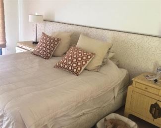 Cal King Headboard and Bed Base Cal King Headboard and base $200, mattress free