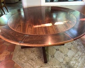 Mid Century Expandable Danish "Lotus" Dining Table by Dyrlund