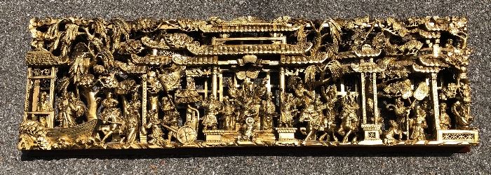Chinese Gold Gilt Temple Art 