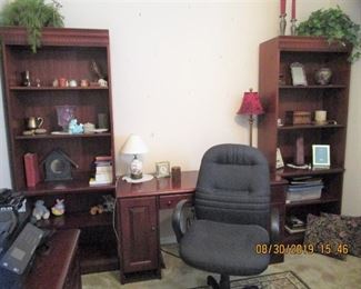 HOOKER - Desk, File Cabinets, Computer Desk, Bookcases........Chair, Area Rugs, Office Supplies, printer, etc. etc..