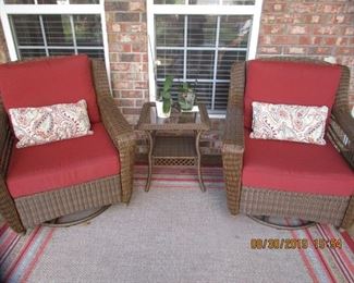 Matching  Rocker Chairs, end table.. all sold separately..