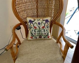 Rattan Wicker Hoop-back Chair - $115 