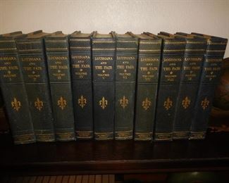 Rare set of 'Louisiana and the Fair' books