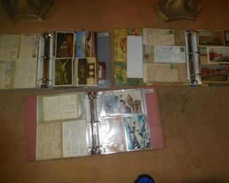 Collection of post card albums