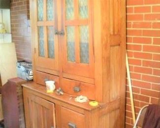 1 piece stepback cupboard, circa 1880's