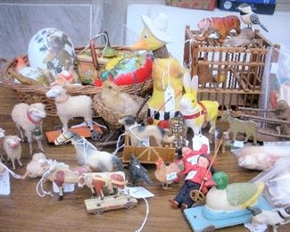 Easter, Christmas and other antique items